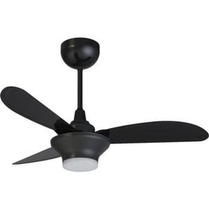 Ventilador De Teto Ventisol Mistral 3 Pás Preto Bivolt