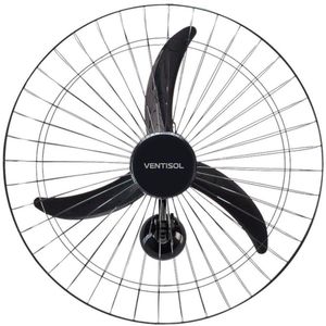 Ventilador Osc Parede Comercial 60cm 3 Pás - Bivolt - Preto
