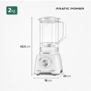 Liquidificador Mondial Branco 110V  L-97-W