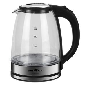 Chaleira Elétrica Bch11 Glass Britânia Capacidade 1,8l Desligamento Automático 220v