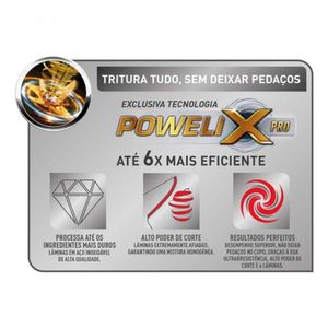 Liquidificador Power Max 1400w 110V 3,1 Litros Vermelho LN5575B1