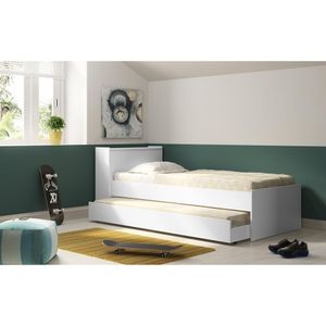 Bicama Com Baú Embutido Para Colchão 78 X 188 Cm Multimóveis Fg5009 Branca