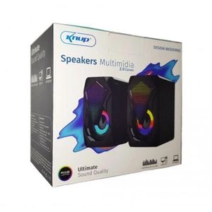 Caixa De Som Portatil Led Usb P2
