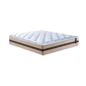 Conjunto Cama Box King (colchão + Box) De Molas Cama Inbox Smart Pró 193x203x60 Bege