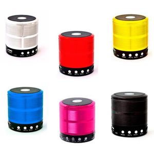 Caixa De Som Bluetooth Recarregável Mini Speaker Portátil Usb Micro Sd Auxiliar Ws-887 Prata .