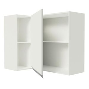 Armário Aéreo De Canto 100% Mdf Com Adega Branco Smart Madesa Branco