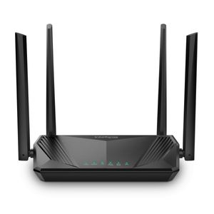 Roteador Wifi 6 Mesh Dual Band AX1500 Repetidor 600 Mega Wi-Force 2,4GHz E 5GHz Intelbras W6-1500 Portas Lan Alcance 140m²