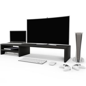 Suporte Para Monitor Stand Home Office Lap 90 Cm L03 Preto - Lyam