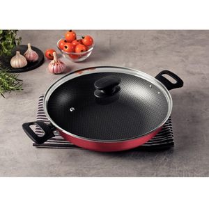 Panela Wok Vermelha 28cm 3,3L Antiaderente 27817/022