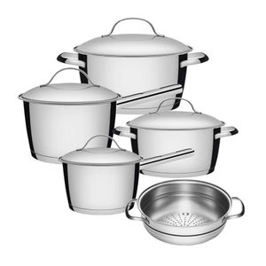 Jogo Panelas 4 Peças Cozi-vapore Allegra Aço Inox Tramontina