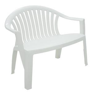 Banco Tramontina Leme 114 cm em Polipropileno Branco