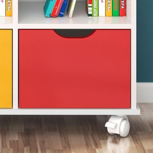 Nicho Organizador C/ 3 Gavetas Roterdã Q01 Branco/Colorido