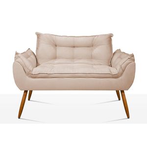 Namoradeira Opala Sofá Confortável ? Balaqui Decor Cor:bege