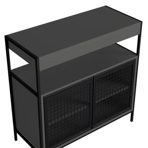 Armario Gabinete Industrial Banheiro P1038 Grafite Pp Milani Store