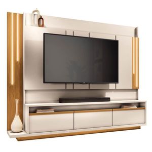 Estante Painel De Tv 75 Montane Off White-cinamomo - Hb Móveis
