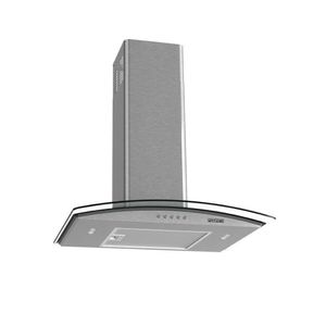Coifa De Parede Vidro Curvo Clean Kromanox 4 E 5 Bocas 60cm Fogatti 110V