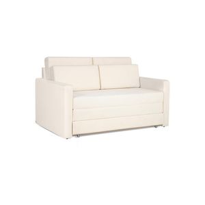 Sofá Cama Castor Casal Salerno Max Suede Bege