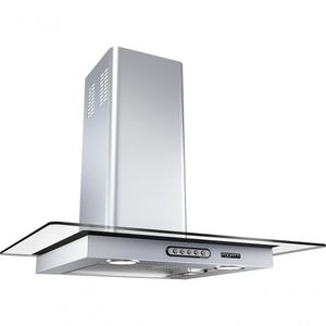 Coifa De Parede Vidro Reto Slim Inox 4 E 5 Bocas 70cm Fogatti 110V