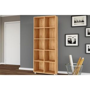 Estante P-sala Esm225 C- 10 Nichos 74x185cm Mel - Movelbento