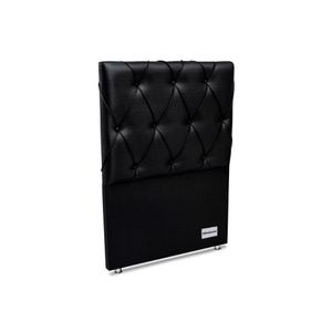 Cabeceira Cama Box Estofada Murat Facto Black Solteiro - Courano Preto - Ortobom
