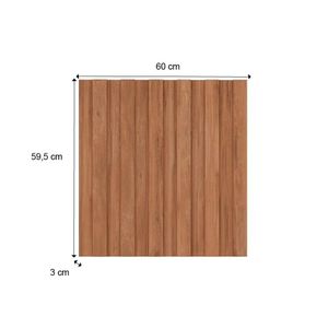 Painel Ripado Milla Nogal 60cm Carraro