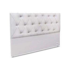 Painel De Cama Box Estofada 195 Murat Facto White King 195 - Courano Branco - Ortobom