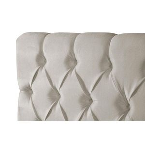 Painel De Cama Box Estofada King Califórnia Suede Bege - Probel