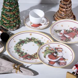 Conjunto Com 6 Pratos Fundo Coup Santa Claus Ø21Cm