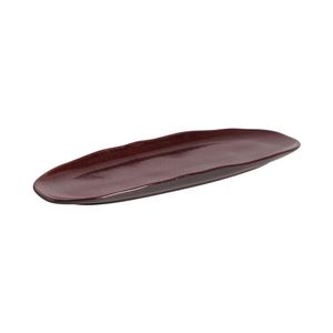 Conjunto Com 4 Travessas Oval Rasa Grande Orgânico Volcano 36X13Cm