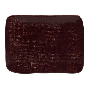 Conjunto Com 4 Travessas Retangular Pequena Juta Volcano 18X14Cm