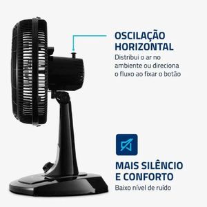 Ventilador De Mesa 30 Cm Turbo Vt-30-nb Mondial Preto 220v