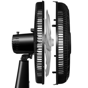 Ventilador De Mesa Mondial Turbo 8 Pás 50cm Vtx-50-8p Vent 50cm-127v-preto/prata
