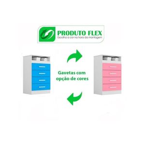 Cômoda Solteiro Jéssica C- 1 Nicho E 4 Gavetas Nature-off White - Acp