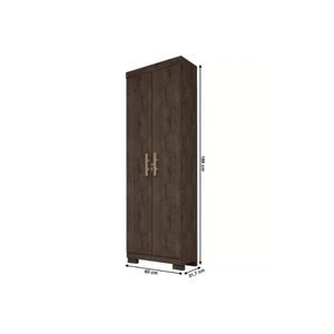 Armário Multiuso Casal Iris C- 2 Portas C- Chave Branco - Acp