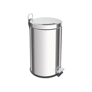 Lixeira Tramontina Brasil Com Pedal 12l Redonda Inox 94538112