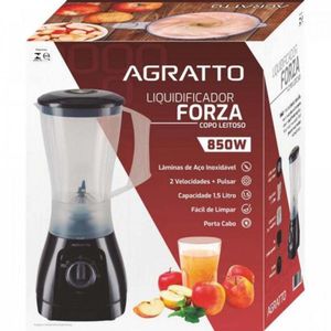 Liquidificador Agratto Lqlf-01 Leitoso 850w Cristal 127v