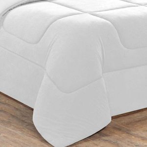 Kit Edredom + Jogo De Lençol Malha 100% Algodão Gran Moratta 6 Peças King - Branco-branco