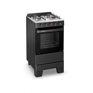 Fogão Esmaltec 4 Bocas Ideal Pop Acendimento Manual Preto Bivolt F4ISP4120PT