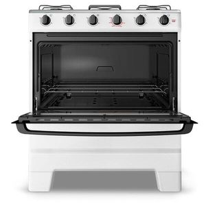 Fogão Esmaltec 5 Bocas Ideal Pop Acendimento Manual Branco Bivolt F5ISB5120BR