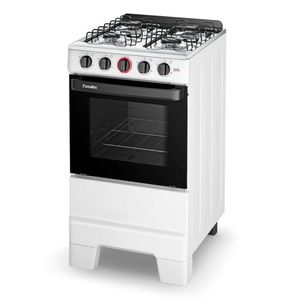 Fogão Esmaltec 4 Bocas Ideal Super Acendimento Automático Branco Bivolt F4IAB4121BR