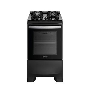 Fogão Dako Supreme Glass 4 Bocas a Gás Acendimento Automático Preto Bivolt