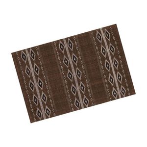 Tapete Indiano Atma Algodão 45 X 70 Cm Macio Premium Marrom