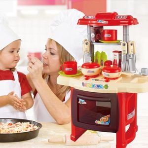 Cozinha Infantil Grande Completa Som Luz Torneira Com Agua Mini Mercado Panelas Talheres Profissional