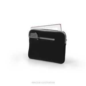 Case Neoprene Para Notebook Até 15,6 Polegadas Preto E...