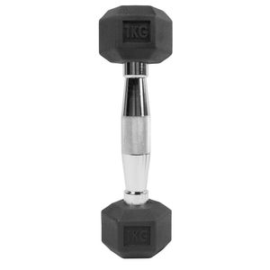 Par De Halteres Lion Performance Sextavado 1kg Aço Cromado
