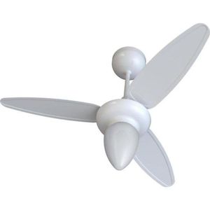 Ventilador De Teto Ventisol Wind 3 Pás Branco Bivolt [f002]