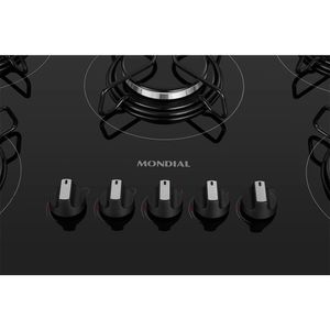 Cooktop A Gás 5 Bocas Mondial Ctg-02 Preto/Prata Bivolt