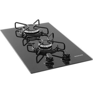 Cooktop 2 Bocas Vidro Preto à Gás Suggar Fg2002avp Bivolt