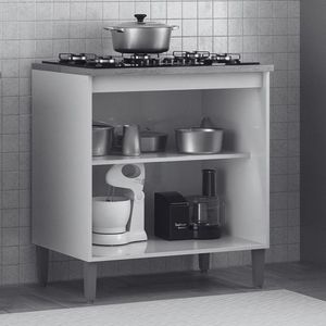 Balcão Para Cooktop 4 Ou 5 Bocas Munique Wood E Reflecta