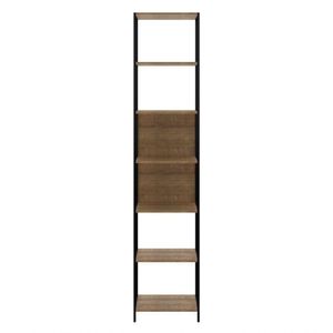 Estante Livreiro Multiuso Steel Quadra 27808 6 Prateleiras Vermont/preto